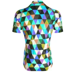 Men's Cycling Jersey Rainbow Plaid Checkered Patterned Short Sleeve Bike Jersey Top with 3 Rear Pockets Mountain Bike MTB Road Bike Cycling Quick Dry Front Zipper Back Pocket Sweat wicking Sports Red
