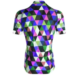 Men's Cycling Jersey Rainbow Plaid Checkered Patterned Short Sleeve Bike Jersey Top with 3 Rear Pockets Mountain Bike MTB Road Bike Cycling Quick Dry Front Zipper Back Pocket Sweat wicking Sports Red