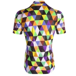 Men's Cycling Jersey Rainbow Plaid Checkered Patterned Short Sleeve Bike Jersey Top with 3 Rear Pockets Mountain Bike MTB Road Bike Cycling Quick Dry Front Zipper Back Pocket Sweat wicking Sports Red