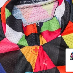 Men's Cycling Jersey Rainbow Plaid Checkered Patterned Short Sleeve Bike Jersey Top with 3 Rear Pockets Mountain Bike MTB Road Bike Cycling Quick Dry Front Zipper Back Pocket Sweat wicking Sports Red