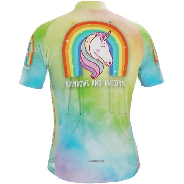 Men's Cycling Jersey Unicorn Funny Short Sleeve Bike Jersey Top with 3 Rear Pockets Mountain Bike MTB Road Bike Cycling Quick Dry Reflective Strips Back Pocket Moisture Wicking Sports Navy White