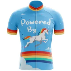 Men's Cycling Jersey Unicorn Funny Short Sleeve Bike Jersey Top with 3 Rear Pockets Mountain Bike MTB Road Bike Cycling Quick Dry Reflective Strips Back Pocket Moisture Wicking Sports Navy White
