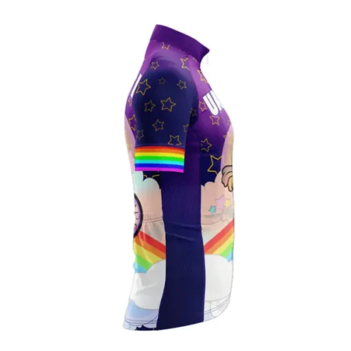 Men's Cycling Jersey Unicorn Funny Short Sleeve Bike Jersey Top with 3 Rear Pockets Mountain Bike MTB Road Bike Cycling Quick Dry Reflective Strips Back Pocket Moisture Wicking Sports Navy White