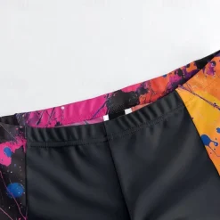 Men's Cycling Jersey with Shorts Graffiti Short Sleeve Bike Clothing Suit with 3 Rear Pockets Mountain Bike MTB Road Bike Cycling Front Zipper Sweat wicking Comfortable Breathable Sports Yellow Red