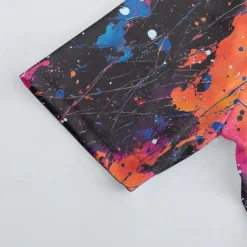 Men's Cycling Jersey with Shorts Graffiti Short Sleeve Bike Clothing Suit with 3 Rear Pockets Mountain Bike MTB Road Bike Cycling Front Zipper Sweat wicking Comfortable Breathable Sports Yellow Red