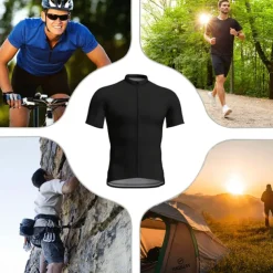 Men's Cycling Jersey with Bib Shorts Graphic Letter & Number Funny Short Sleeve Bike Clothing Suit with 3 Rear Pockets Mountain Bike MTB Road Bike Cycling 3D Pad Quick Dry Soft Back Pocket Sports