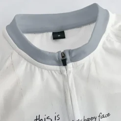 Men's Cycling Jersey with Shorts Cartoon Short Sleeve Bike Clothing Suit with 3 Rear Pockets Mountain Bike MTB Road Bike Cycling Front Zipper Sweat wicking Comfortable Breathable Sports White