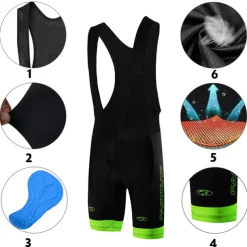 Men's Cycling Jersey with Bib Shorts Short Sleeve Mountain Bike MTB Road Bike Cycling Fall Yellow Light Green Red Bike Clothing Suit Breathable Quick Dry Back Pocket Lycra Sports Patterned Clothing