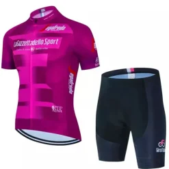 Men's Cycling Jersey with Shorts Short Sleeve Mountain Bike MTB Road Bike Cycling Black Pink Blue Bike Clothing Suit 3D Pad Breathable Quick Dry Back Pocket Polyester Spandex Sports Letter & Number