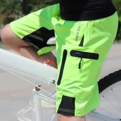 Men's Cycling MTB Shorts Bike Shorts Bike Shorts Baggy Shorts Mountain Bike MTB Road Bike Cycling Sports Breathable Quick Dry Lightweight Reflective Strips Black with red Black Clothing Apparel Bike