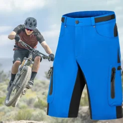 Men's Cycling MTB Shorts Bike Baggy Shorts MTB Shorts Mountain Bike MTB Road Bike Cycling Sports Patchwork 3D Pad Breathable Quick Dry Moisture Wicking Black Army Green Clothing Apparel Bike Wear