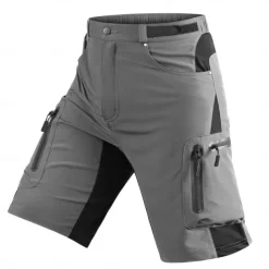 Men's Cycling MTB Shorts Bike Baggy Shorts MTB Shorts Mountain Bike MTB Road Bike Cycling Sports Patchwork 3D Pad Breathable Quick Dry Moisture Wicking Black Army Green Clothing Apparel Bike Wear