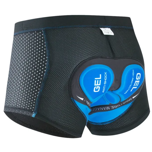 Men's Cycling Padded Shorts Cycling Underwear Cycling Shorts MTB Biking Shorts 3D Breathable Moisture Wicking Quick Dry Shockproof bike wear Cycling MTB Shorts Bike Shorts Black Red Clothing Apparel