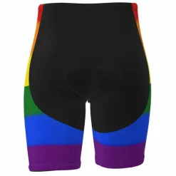 Men's Cycling Road Shorts Bike Shorts Cycling Padded Shorts Bike Padded Shorts / Chamois Mountain Bike MTB Road Bike Cycling Sports Rainbow 3D Pad Cycling Breathable Quick Dry Yellow Red Polyester