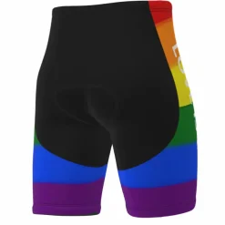 Men's Cycling Road Shorts Bike Shorts Cycling Padded Shorts Bike Padded Shorts / Chamois Mountain Bike MTB Road Bike Cycling Sports Rainbow 3D Pad Cycling Breathable Quick Dry Yellow Red Polyester