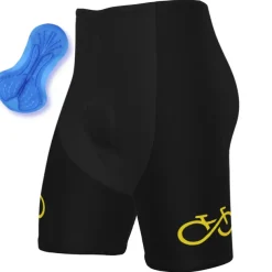 Men's Cycling Road Shorts Bike Shorts Cycling Padded Shorts Bike Shorts Padded Shorts / Chamois Mountain Bike MTB Road Bike Cycling Sports Graphic 3D Pad Cycling Breathable Quick Dry Black Yellow