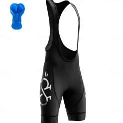 Men's Cycling Road Shorts Cycling Bib Shorts Bike Bottoms Mountain Bike MTB Road Bike Cycling Sports Graphic 3D Pad Cycling Breathable Quick Dry Black White Polyester Spandex Clothing Apparel Bike