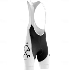 Men's Cycling Road Shorts Cycling Bib Shorts Bike Bottoms Mountain Bike MTB Road Bike Cycling Sports Graphic 3D Pad Cycling Breathable Quick Dry Black White Polyester Spandex Clothing Apparel Bike