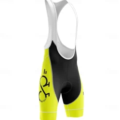 Men's Cycling Road Shorts Cycling Bib Shorts Bike Bottoms Mountain Bike MTB Road Bike Cycling Sports Graphic 3D Pad Cycling Breathable Quick Dry Black White Polyester Spandex Clothing Apparel Bike