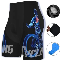 Men's Cycling Road Shorts Bike Shorts Cycling Padded Shorts Bike Shorts Padded Shorts / Chamois Mountain Bike MTB Road Bike Cycling Sports Graphic 3D Pad Cycling Breathable Quick Dry Black White