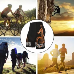 Men's Cycling Road Shorts Bike Shorts Cycling Padded Shorts Bike Shorts Padded Shorts / Chamois Mountain Bike MTB Road Bike Cycling Sports Graphic 3D Pad Cycling Breathable Quick Dry Black White