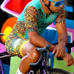 Men's Cycling Road Shorts Cycling Bib Shorts Graphic Bike Bib Shorts Bottoms with 3 Rear Pockets Mountain Bike MTB Road Bike Cycling 3D Pad Cycling Quick Dry Moisture Wicking Sports Yellow Clothing