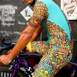 Men's Cycling Road Shorts Cycling Bib Shorts Graphic Bike Bib Shorts Bottoms with 3 Rear Pockets Mountain Bike MTB Road Bike Cycling 3D Pad Cycling Quick Dry Moisture Wicking Sports Yellow Clothing