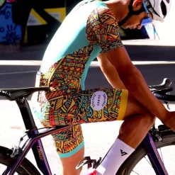 Men's Cycling Road Shorts Cycling Bib Shorts Graphic Bike Bib Shorts Bottoms with 3 Rear Pockets Mountain Bike MTB Road Bike Cycling 3D Pad Cycling Quick Dry Moisture Wicking Sports Yellow Clothing