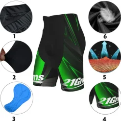 Men's Cycling Road Shorts Cycling Shorts Bike Shorts Bike Shorts Pants Mountain Bike MTB Road Bike Cycling Sports 3D Pad Cycling Breathable Quick Dry Black Yellow Polyester Spandex Clothing Apparel