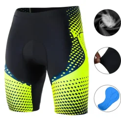 Men's Cycling Shorts Bike Shorts Bike Padded Shorts / Chamois Bottoms Mountain Bike MTB Road Bike Cycling Sports Polka Dot 3D Pad Cycling Breathable Quick Dry Yellow Red Polyester Spandex Clothing