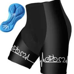 Men's Cycling Shorts Bike Padded Shorts / Chamois Bottoms Mountain Bike MTB Road Bike Cycling Sports Graphic 3D Pad Breathable Quick Dry Moisture Wicking Black Yellow Polyester Spandex Clothing