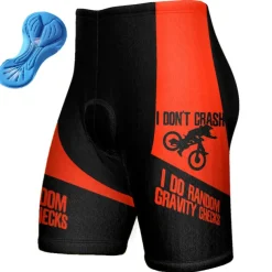 Men's Cycling Shorts Bike Padded Shorts / Chamois Bottoms Mountain Bike MTB Road Bike Cycling Sports Graphic 3D Pad Breathable Quick Dry Moisture Wicking Yellow Red Polyester Spandex Clothing Apparel