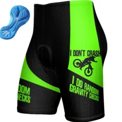 Men's Cycling Shorts Bike Padded Shorts / Chamois Bottoms Mountain Bike MTB Road Bike Cycling Sports Graphic 3D Pad Breathable Quick Dry Moisture Wicking Yellow Red Polyester Spandex Clothing Apparel