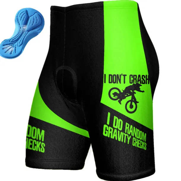 Men's Cycling Shorts Bike Padded Shorts / Chamois Bottoms Mountain Bike MTB Road Bike Cycling Sports Graphic 3D Pad Breathable Quick Dry Moisture Wicking Yellow Red Polyester Spandex Clothing Apparel