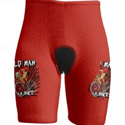 Men's Cycling Shorts Bike Shorts Graphic Bike Shorts with 3 Rear Pockets Quick Dry High Elasticity Comfortable Breathable Sports Yellow Pink Red Clothing Apparel