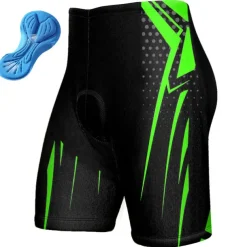 Men's Cycling Shorts Bike Padded Shorts / Chamois Bottoms Mountain Bike MTB Road Bike Cycling Sports Geometic 3D Pad Breathable Quick Dry Moisture Wicking Yellow Red Polyester Spandex Clothing Apparel