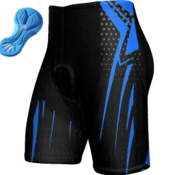Men's Cycling Shorts Bike Padded Shorts / Chamois Bottoms Mountain Bike MTB Road Bike Cycling Sports Geometic 3D Pad Breathable Quick Dry Moisture Wicking Yellow Red Polyester Spandex Clothing Apparel