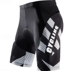 Men's Cycling Shorts 3D Padded Shorts Bike Padded Shorts / Chamois Bottoms Mountain Bike MTB Road Bike Cycling Sports Graphic 3D Pad Breathable Quick Dry Moisture Wicking White Blue Spandex Clothing