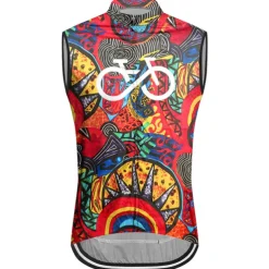 Men&#039;s Cycling Vest Cycling Jersey Graphic Funny Sleeveless Bike Vest / Gilet Jersey Top with 3 Rear Pockets Mountain Bike MTB Road Bike Cycling Quick Dry Back Pocket Moisture Wicking Breathable Sports
