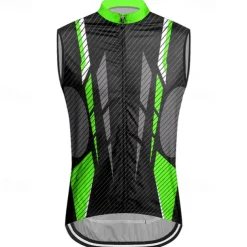 Men's Cycling Vest Cycling Jersey Geometic Sleeveless Bike Vest / Gilet Jersey Top with 3 Rear Pockets Mountain Bike MTB Road Bike Cycling Quick Dry Back Pocket Moisture Wicking Breathable Sports