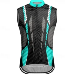 Men's Cycling Vest Cycling Jersey Geometic Sleeveless Bike Vest / Gilet Jersey Top with 3 Rear Pockets Mountain Bike MTB Road Bike Cycling Quick Dry Back Pocket Moisture Wicking Breathable Sports