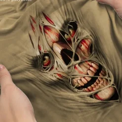 Men's 3D Print Cool Skulls Halloween Costumes Sweat Shorts Beach Shorts Terry Shorts Mid Waist Vintage Casual Daily Holiday Streetwear Elastic Waist 3D Print Drawstring Designer Clothing Apparel