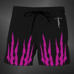 Men's 3D Print Scratches Halloween Costumes Swim Trunks Swim Shorts Board Shorts Mid Waist Fashion Streetwear Designer Casual Daily Holiday Pocket Elastic Waist 3D Print Designer Clothing Apparel