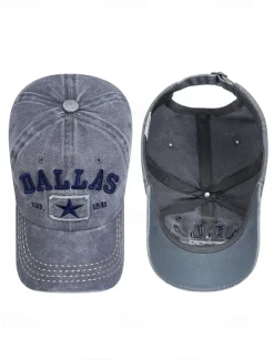 Men's Distressed Denim Baseball Cap with Adjustable Strap - Casual and Stylish Perfect for Everyday Wear