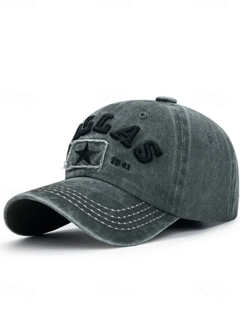 Men's Distressed Denim Baseball Cap with Adjustable Strap - Casual and Stylish Perfect for Everyday Wear