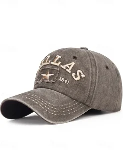Men's Distressed Denim Baseball Cap with Adjustable Strap - Casual and Stylish Perfect for Everyday Wear