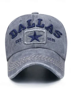 Men's Distressed Denim Baseball Cap with Adjustable Strap - Casual and Stylish Perfect for Everyday Wear