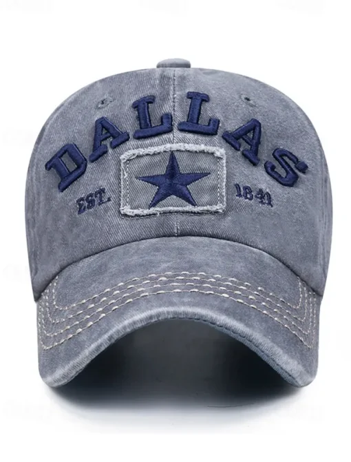 Men's Distressed Denim Baseball Cap with Adjustable Strap - Casual and Stylish Perfect for Everyday Wear