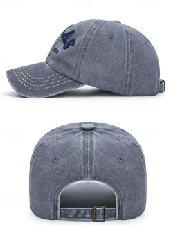 Men's Distressed Denim Baseball Cap with Adjustable Strap - Casual and Stylish Perfect for Everyday Wear
