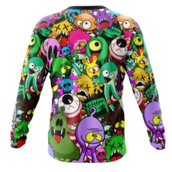 Men's Downhill Jersey Long Sleeve Mountain Bike MTB Road Bike Cycling Winter Black White Army Green Graphic Bike Fleece Lining Warm Breathable Fleece Spandex Sports Graphic Clothing Apparel